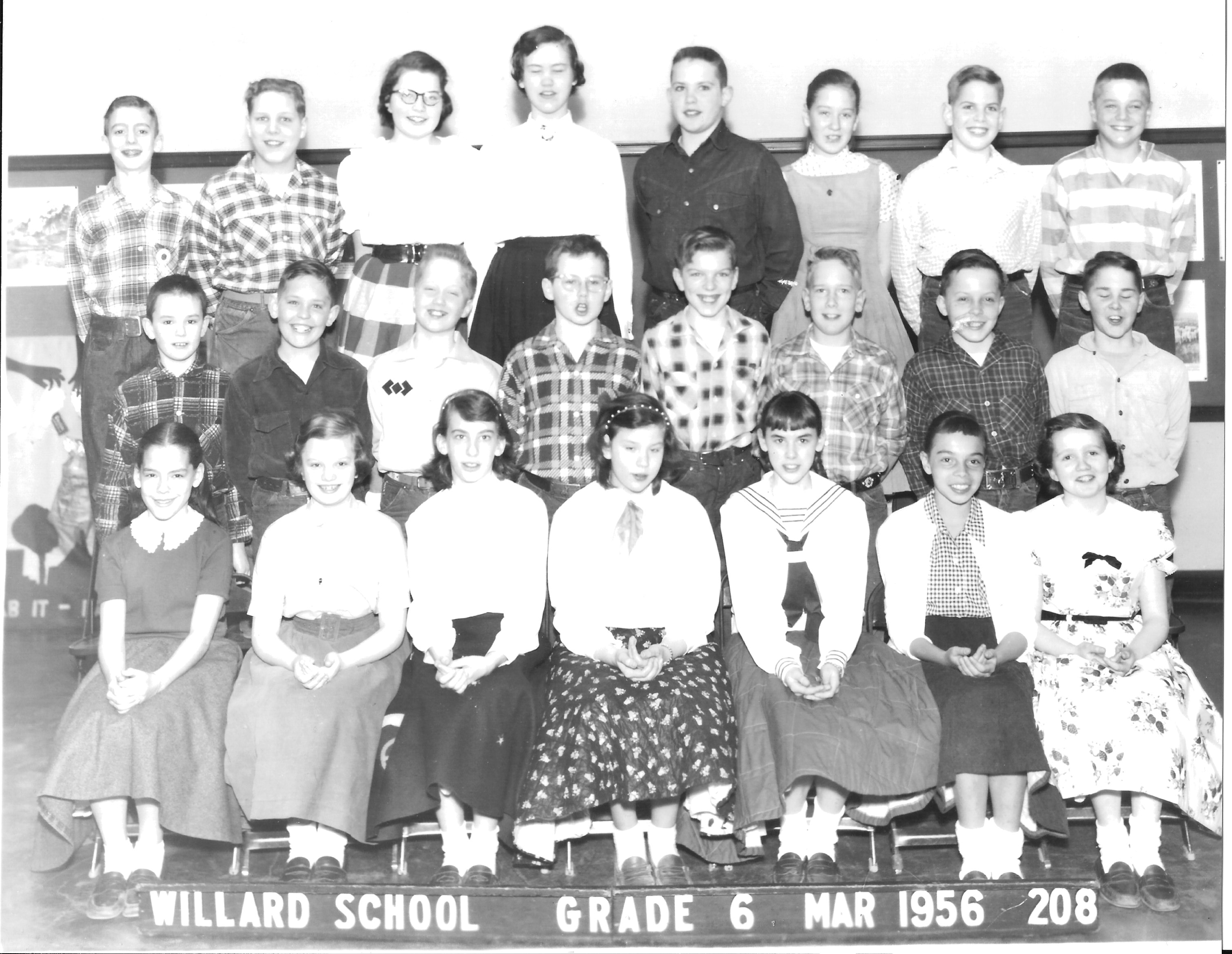 Willard School, Grade 6, 1956